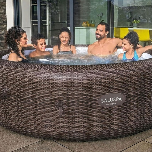 SaluSpa St Moritz Inflatable Hot Tub 7 Person 180 Jets