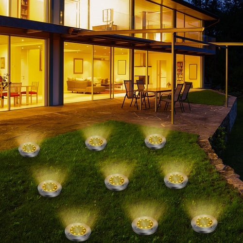 Solar Pathway Lights – Outdoor Garden Decking & Buried Ground Lights (4 or 8 Pack)
