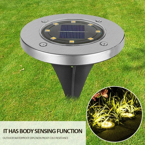Solar Pathway Lights – Outdoor Garden Decking & Buried Ground Lights (4 or 8 Pack)