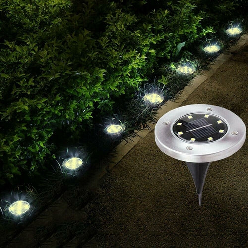 Solar Pathway Lights – Outdoor Garden Decking & Buried Ground Lights (4 or 8 Pack)