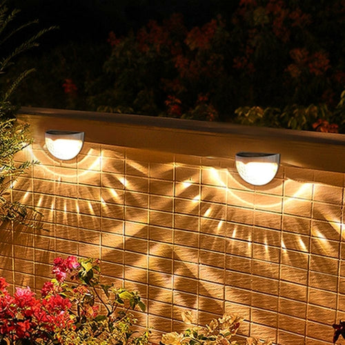 Solar Fence Light – Outdoor Waterproof Wall Mount Decorative Lighting
