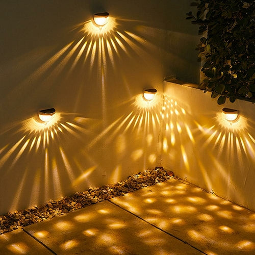 Solar Fence Light – Outdoor Waterproof Wall Mount Decorative Lighting