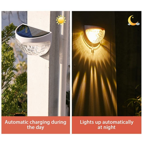 Solar Fence Light – Outdoor Waterproof Wall Mount Decorative Lighting