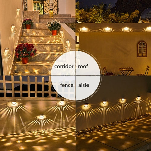 Solar Fence Light – Outdoor Waterproof Wall Mount Decorative Lighting