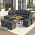 10-Piece Outdoor Conversation Set with Coffee Table – Premium Patio Furniture