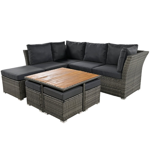 10-Piece Outdoor Conversation Set with Coffee Table – Premium Patio Furniture