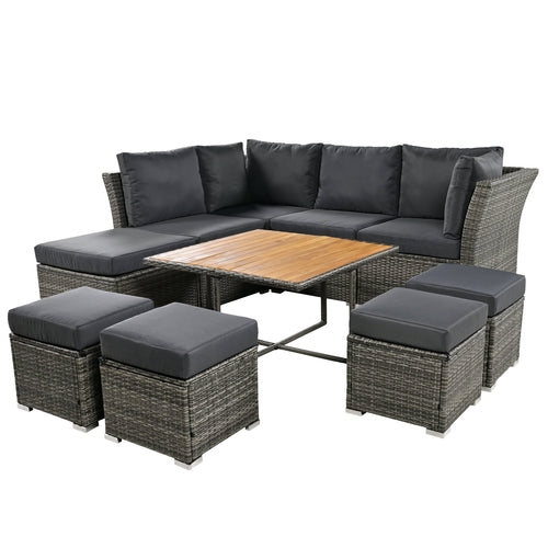 10-Piece Outdoor Conversation Set with Coffee Table – Premium Patio Furniture