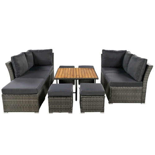 10-Piece Outdoor Conversation Set with Coffee Table – Premium Patio Furniture